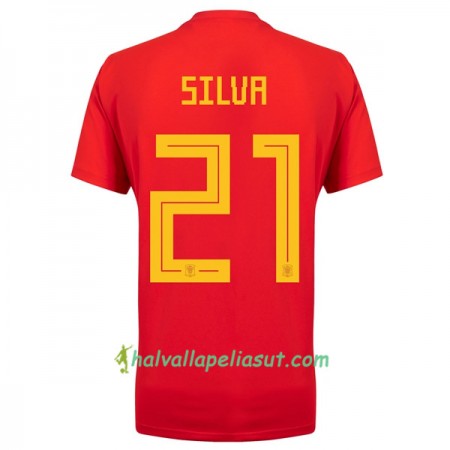 Jalkapallo Pelipaidat Espanja David Silva 21 World Cup 2018 Kotipaita
